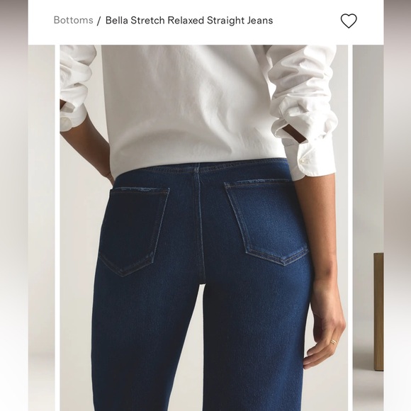 Quince Bella Stretch Relaxed Straight Jeans - Picture 5 of 8